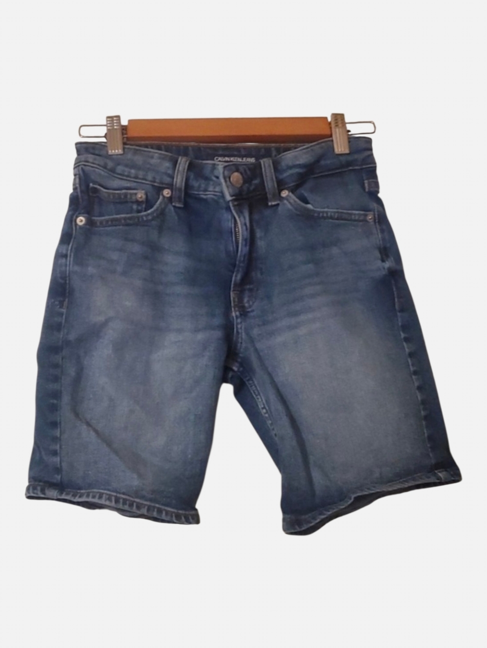 Calvin Klein Shorts Womens Size 25 Blue Jean Shorts Bermuda Vtg